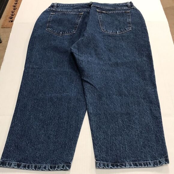 CHIC BLU 80s 90s Cotton Denim Capri Skimmer Crop Women's Size 14 Mom Jeans Y2K - Picture 1 of 10